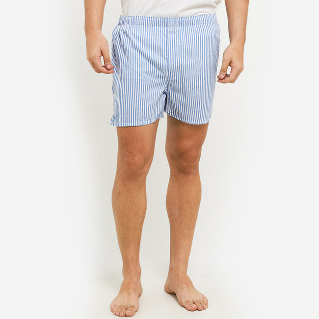 Obermain Pakaian Underwear Pria Woven Boxer In Dark Blue -OMY03006DB
