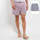 Obermain Pakaian Boxer Pria Woven Boxer In Red/Black