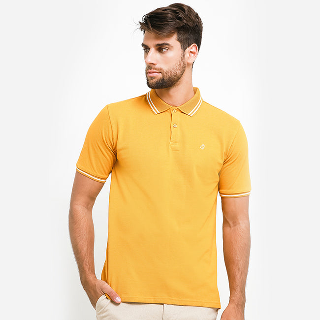 Obermain Pakaian Polo Pria Boiler Ss Polo In Mustard