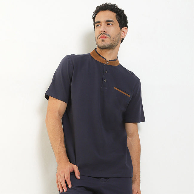 Obermain Pakaian Pria Polo Asher In Navy