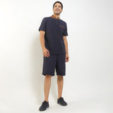 Obermain Pakaian Pria Polo Asher In Navy