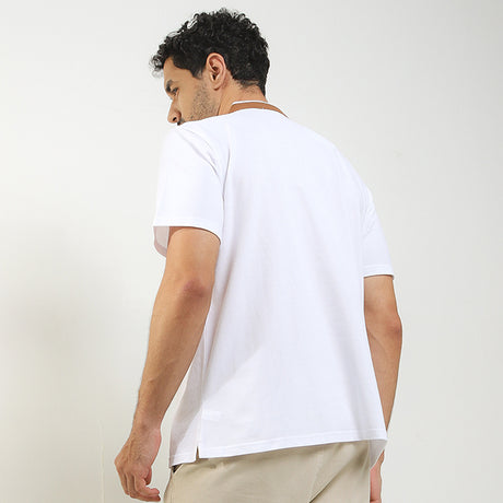 Obermain Pakaian Pria Polo Asher In White