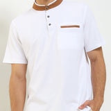 Obermain Pakaian Pria Polo Asher In White