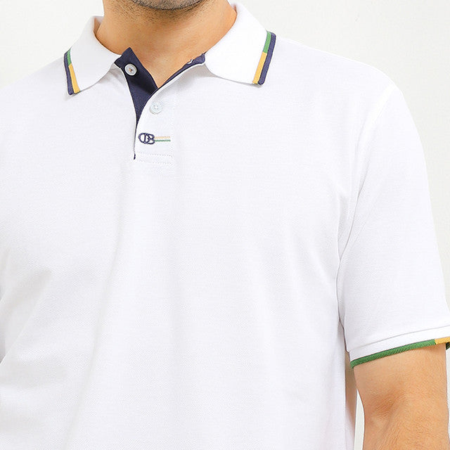 Obermain Pakaian Pria Polo Deftones In White