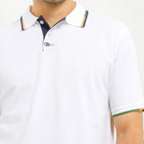 Obermain Pakaian Pria Polo Deftones In White