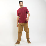 Obermain Pakaian Pria T Shirt Alvise In Maroon