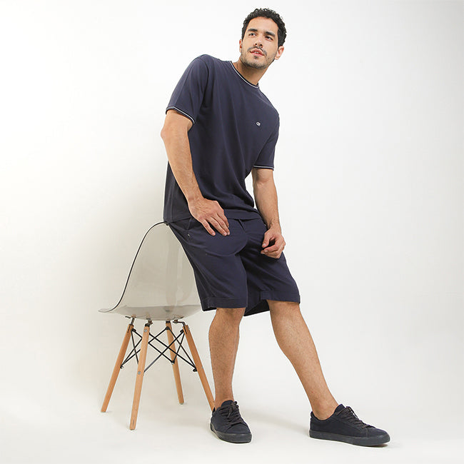 Obermain Pakaian Pria T Shirt Alvise In Navy