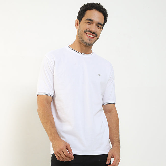 Obermain Pakaian Pria T Shirt Alvise In White