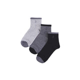 A-Ob Half Sock In Gray/Dk Gray/Navy
