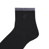 A-Ob Half Sock In Gray/Dk Gray/Navy