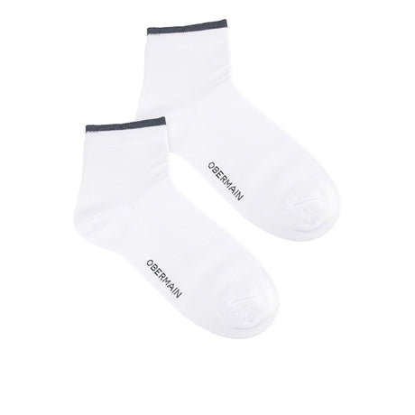 Obermain Aksesoris Pria Socks Ob Half Sock In Black / White / Navy