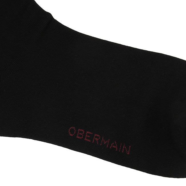 Obermain Aksesoris Pria Socks Ob Half Sock In Black / White / Navy