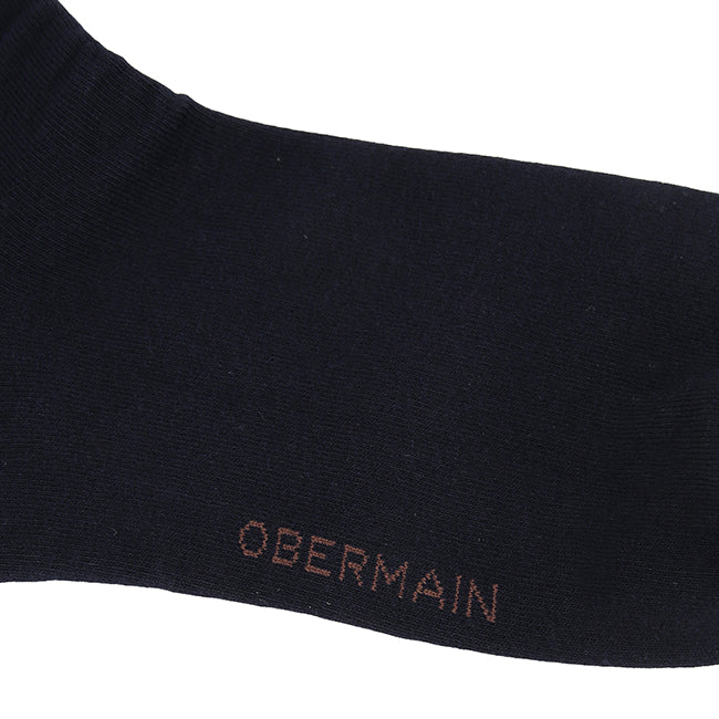 Obermain Aksesoris Pria Socks Ob Half Sock In Black / White / Navy