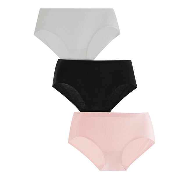 Obermain Pakaian Underwear Wanita Low Waist In Multi Color -OWA03009BK