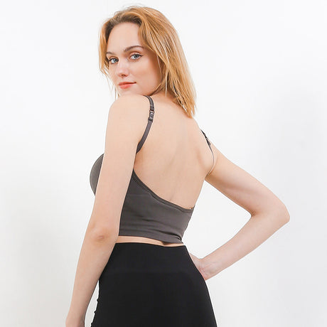 Teeny Bra Top In Dark Grey