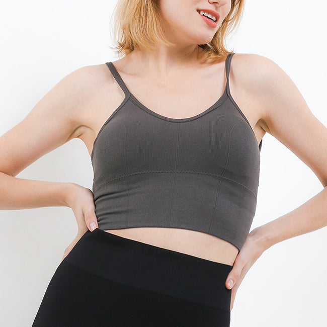 Teeny Bra Top In Dark Grey