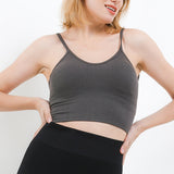 Teeny Bra Top In Dark Grey