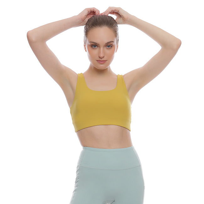 Obermain Pakaian Sport Bra Wanita Anya In Mustard