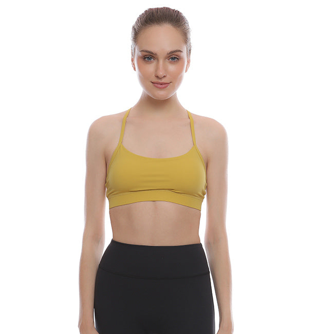 Obermain Pakaian Sport Bra Wanita Jaena In Mustard