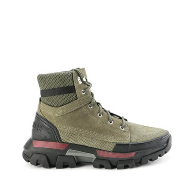 Caterpillar Sepatu Boots Pria Raider Hi In Stone Grey