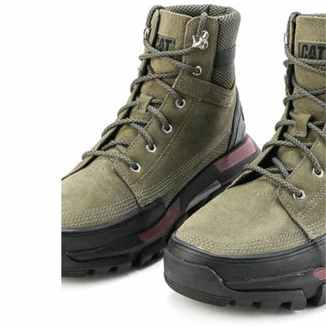 Caterpillar Sepatu Boots Pria Raider Hi In Stone Grey