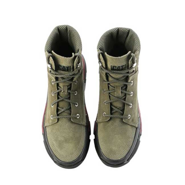 Caterpillar Sepatu Boots Pria Raider Hi In Stone Grey