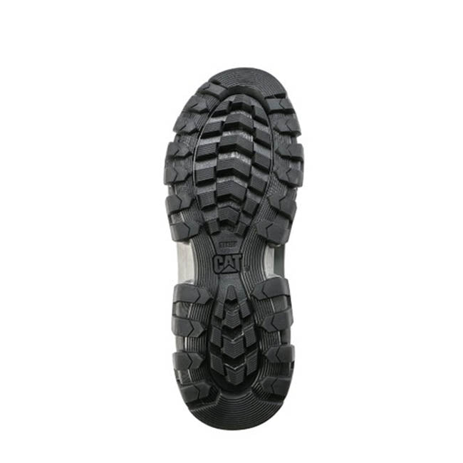 Caterpillar Sepatu Boots Pria Raider Hi In Stone Grey