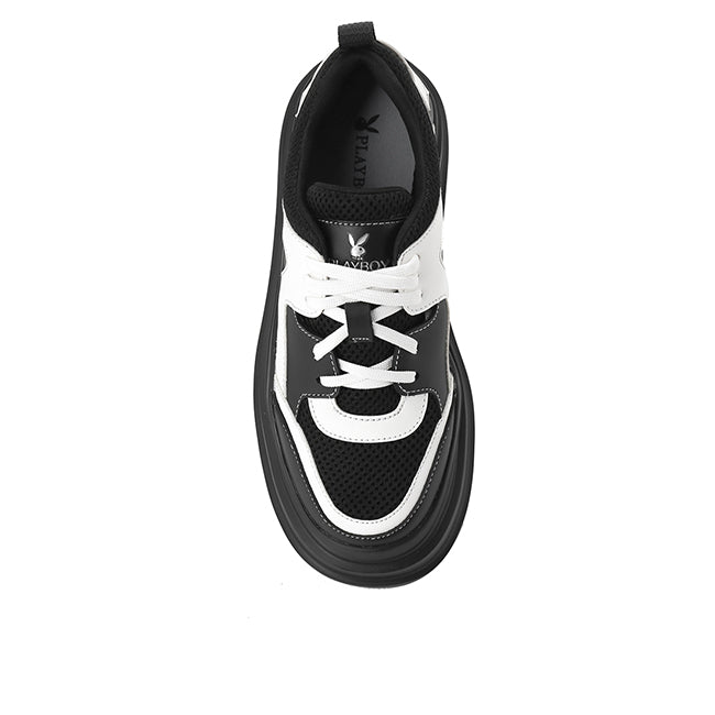 Playboy Sepatu Sneaker Wanita Laquitta In Black/White