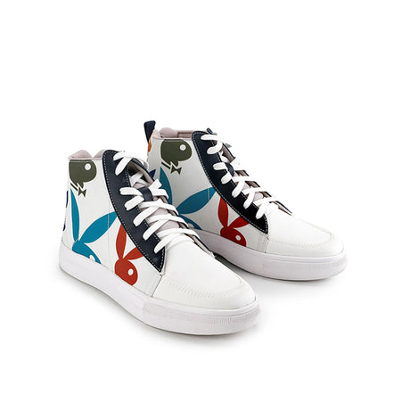 Playboy Sepatu Sneaker Wanita Vulturaz (Mid Cut) In White