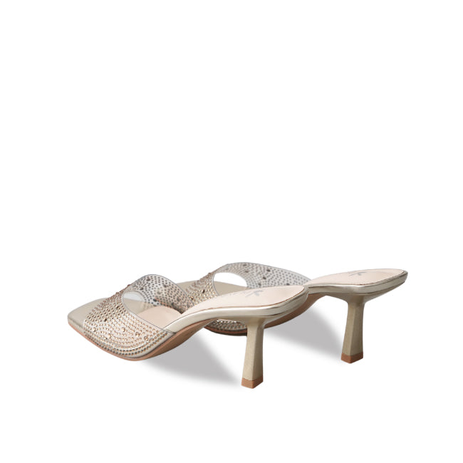 Playboy Sandal Wanita Heels Carolyne In Gold