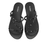 Playboy Sandal Wanita Flats Joanna In Black