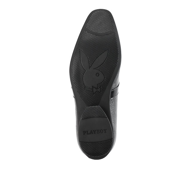 Playboy Sepatu Formal Pria Zhavanta - Loaver In Black