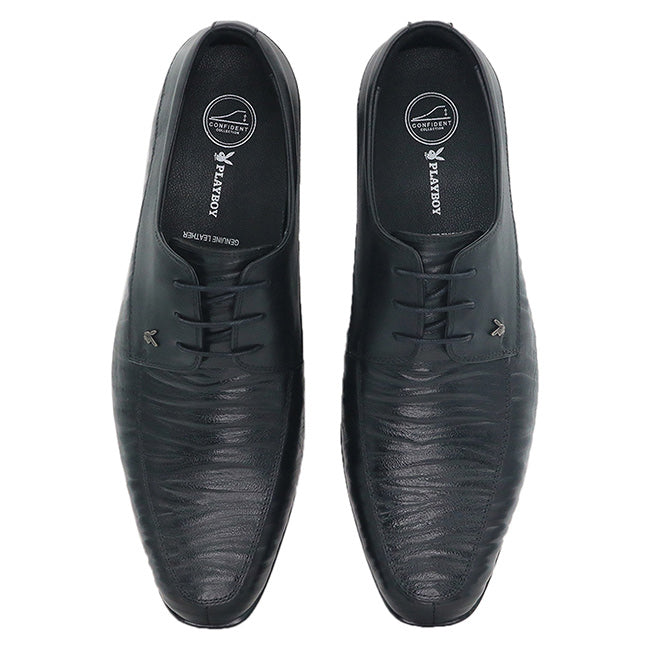 Playboy Sepatu Formal Pria Zhilattan ( Laces ) In Black