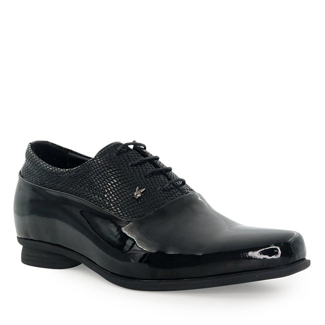 Playboy Sepatu Formal Pria Pippen ( Laces ) In Black