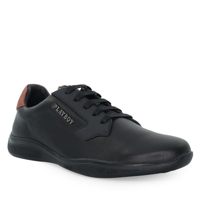 Playboy Sepatu Sneaker Pria Karraz In Black