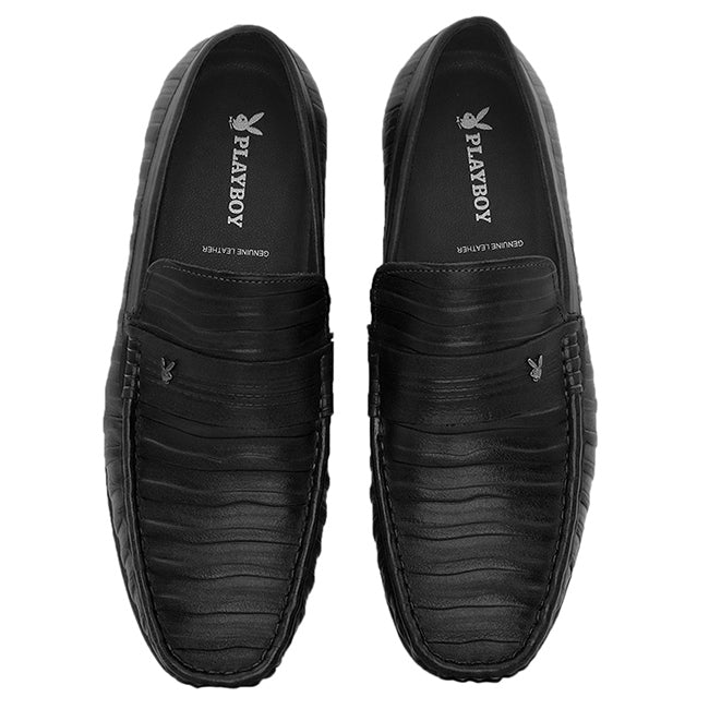 Playboy Sepatu Loafer Pria Shadow In Black