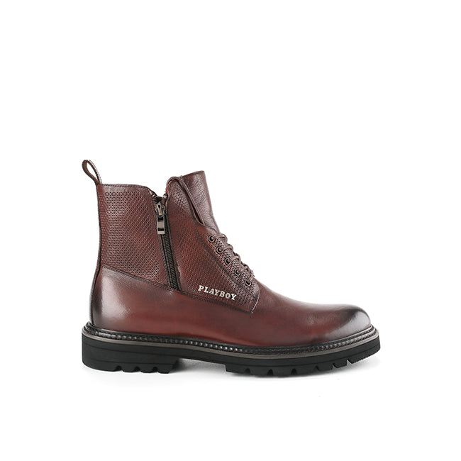 Playboy Sepatu Boots Pria Vladimir ( Boots ) In Brown