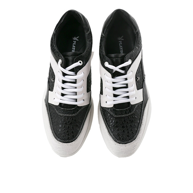 Playboy Sepatu Sneaker Pria Maldive In White/Black
