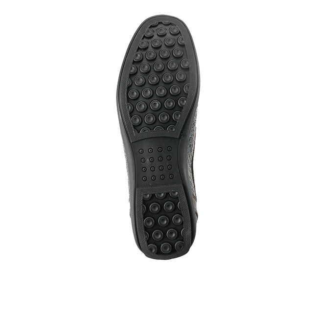 Playboy Sepatu Loafer Pria Zharrius In Black/Coffee