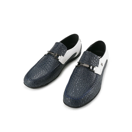 Playboy Sepatu Loafer Pria Zharrius In Navy/White