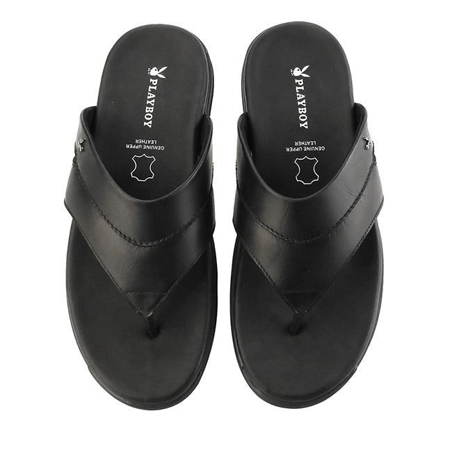 Playboy Sandal Pria Bronco Thong In Black