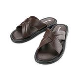 Playboy Sandal Pria Sandioso - Cross In Brown