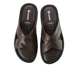 Playboy Sandal Pria Sandioso - Cross In Brown