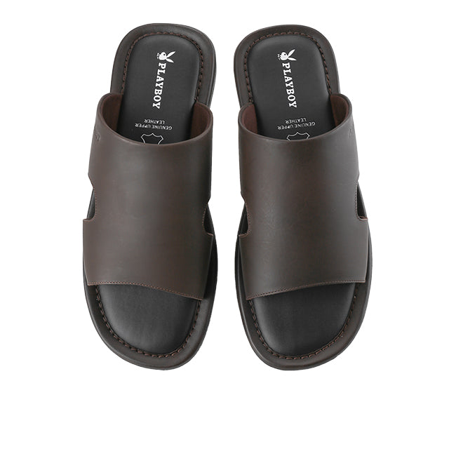Playboy Sandal Pria Sandena - Mule In Coffee