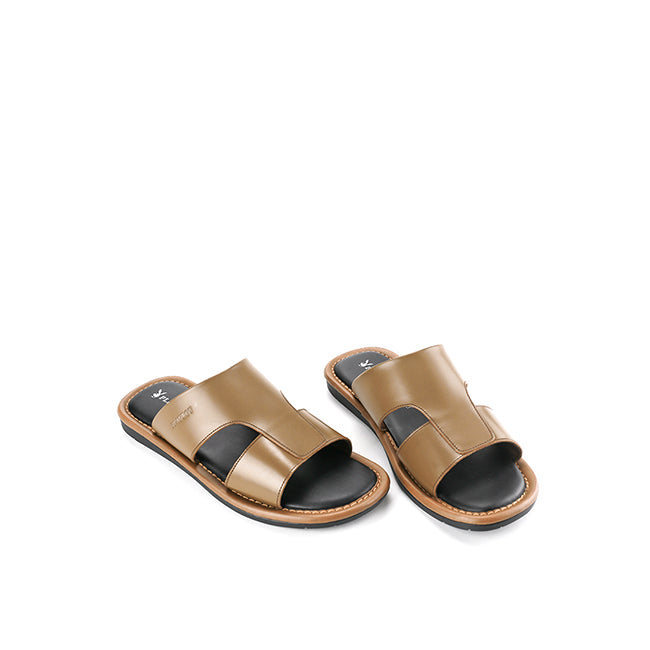 Playboy Sandal Pria Sandena - Double Strap In Camel