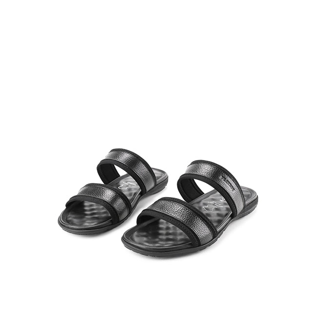 Playboy Sandal Pria Saggra - Double Strap In Black