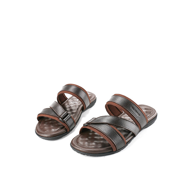 Playboy Sandal Pria Saggra - Cross2 In Coffee