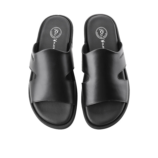 Playboy Sandal Pria Sandeta - Mule In Black