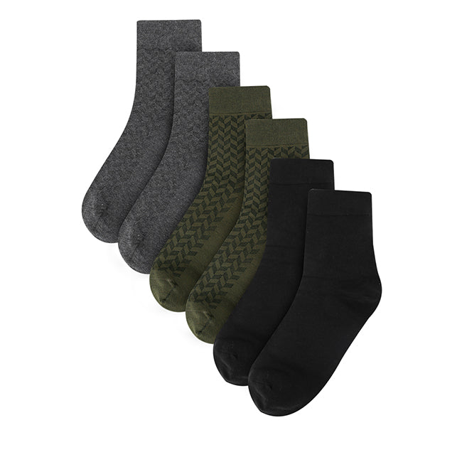 Long 1 In Black / Dark Grey / Olive
