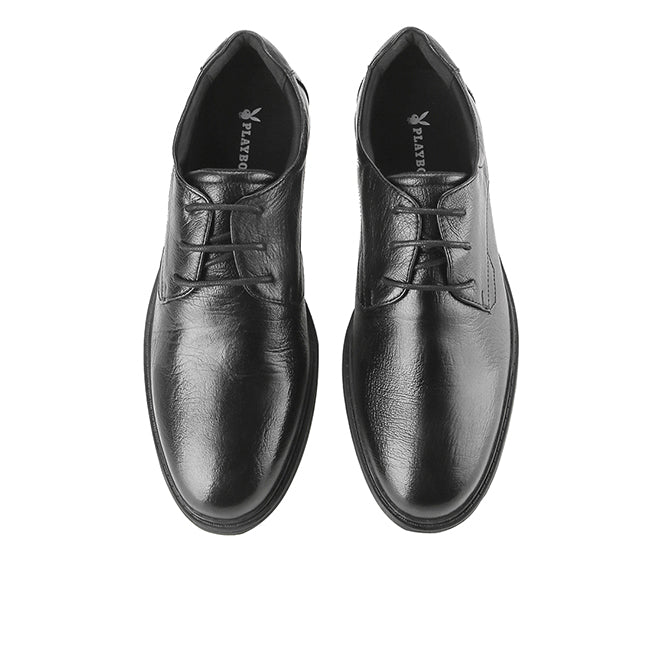 Playboy Sepatu Pria Lace Up Fiera - Laces In Black